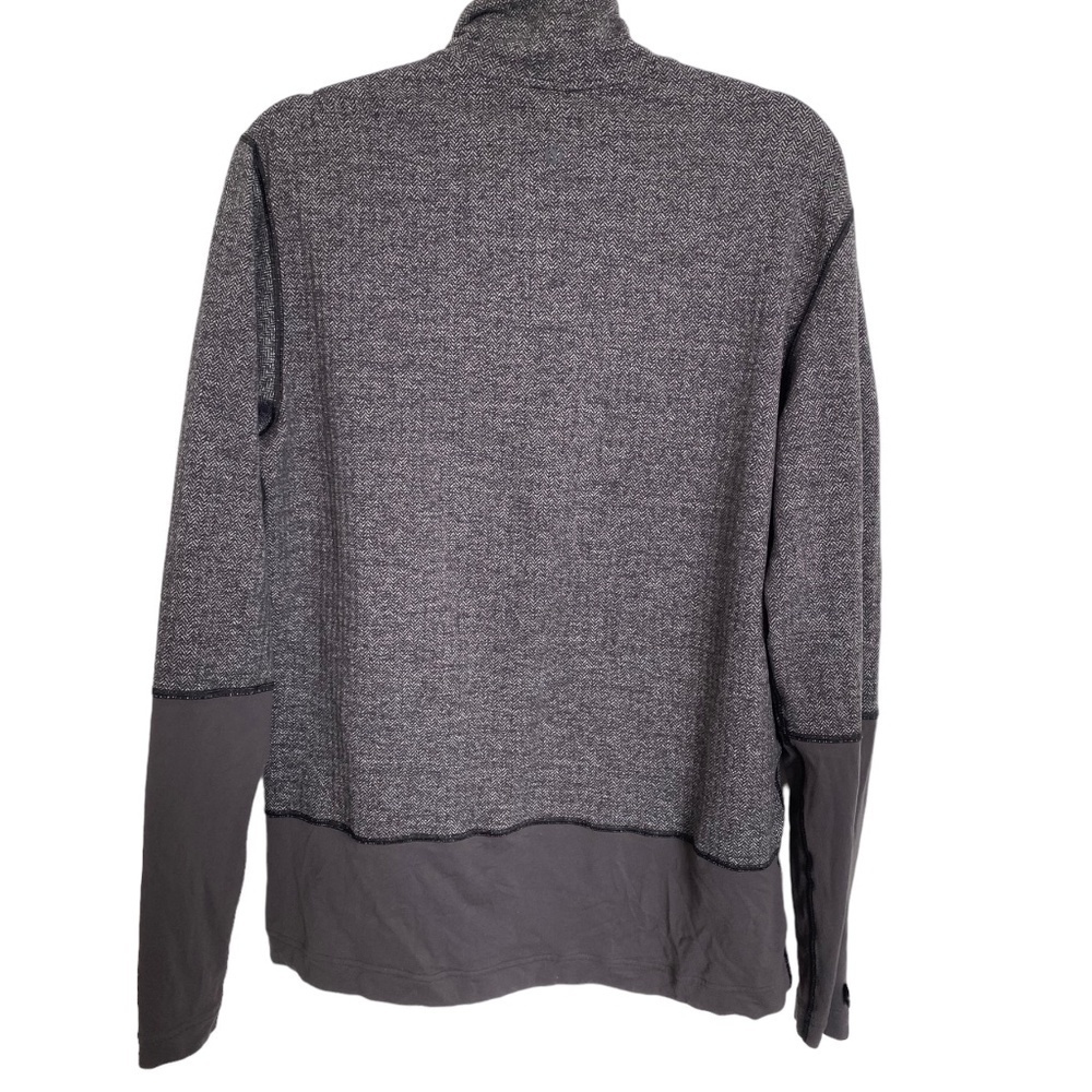 Lululemon Womens Long Sleeve 1/2 Zip Heathered Black/Gray Size 6 - Picture 2 of 7